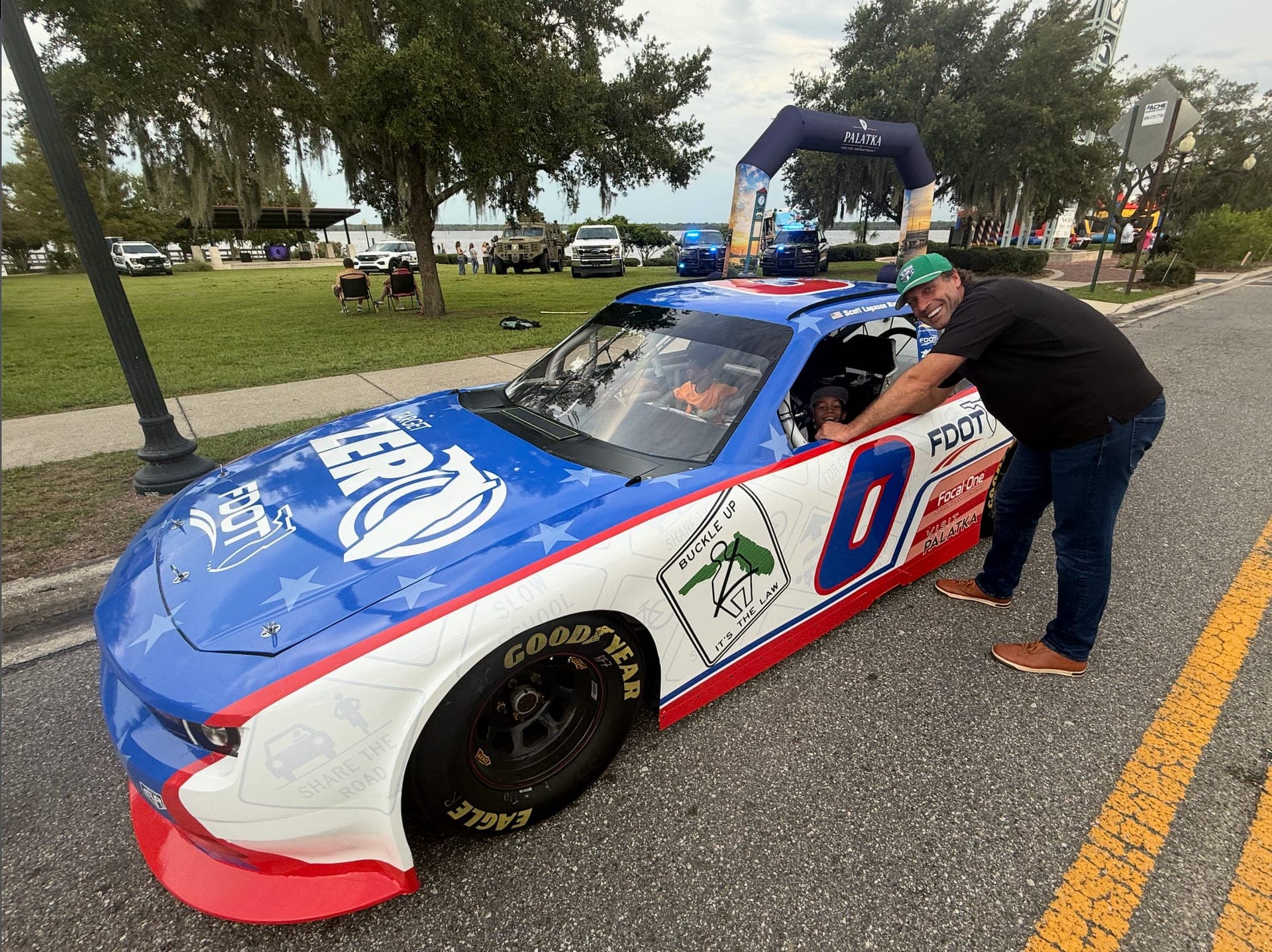 Scott Lagasse Racing Target Zero show car at a community event